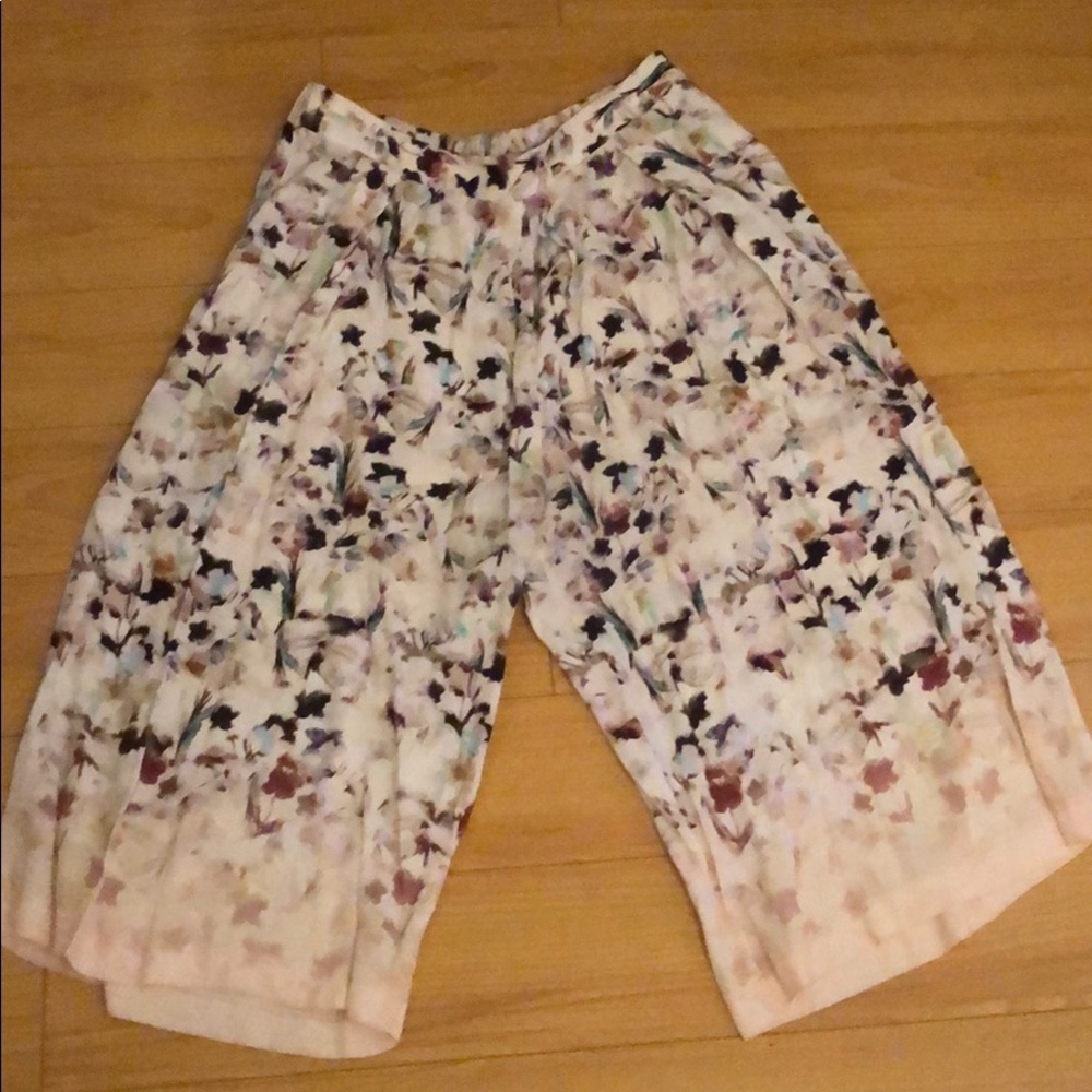 Nordstrom floral gaucho pant